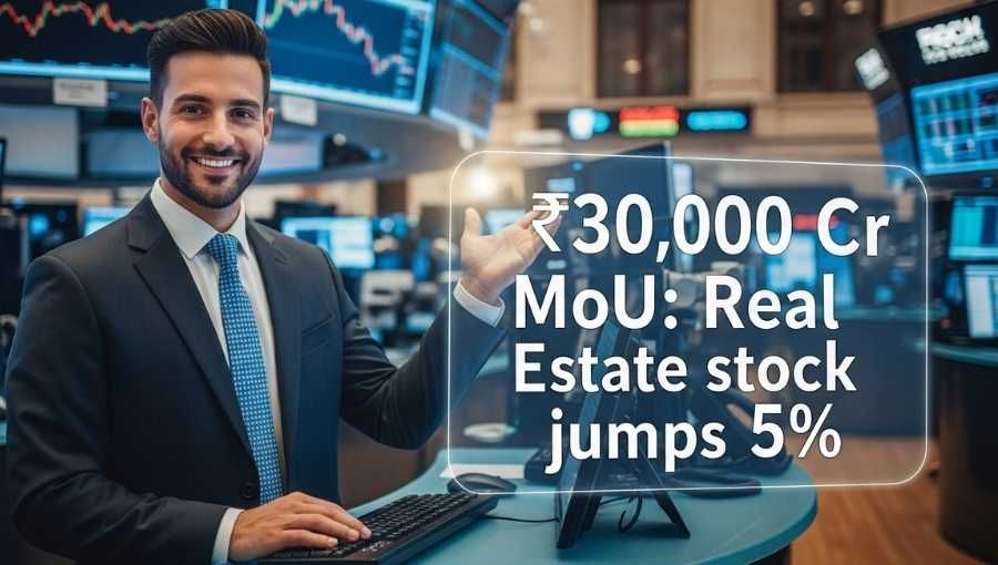 30k Cr MOU Real Estate Stock Jump 5 Percente